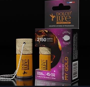 TВ-27 DOLCELIFE EX My Gold бут. 6 мл, ароматизатор подвесной